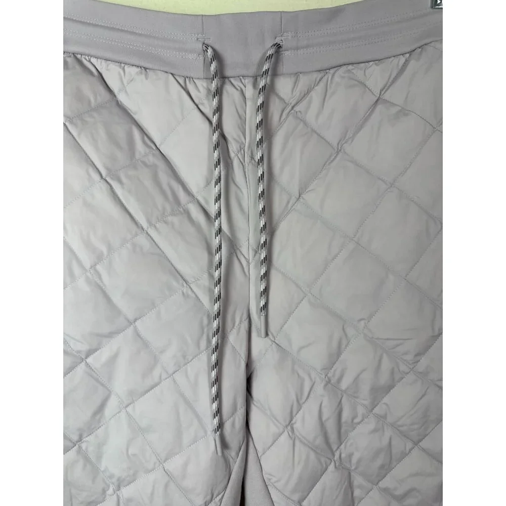 Athleta Apres Ski Down Quilted Jogger Pants Size 16 Purple Lavender Drawstring - Picture 15 of 16